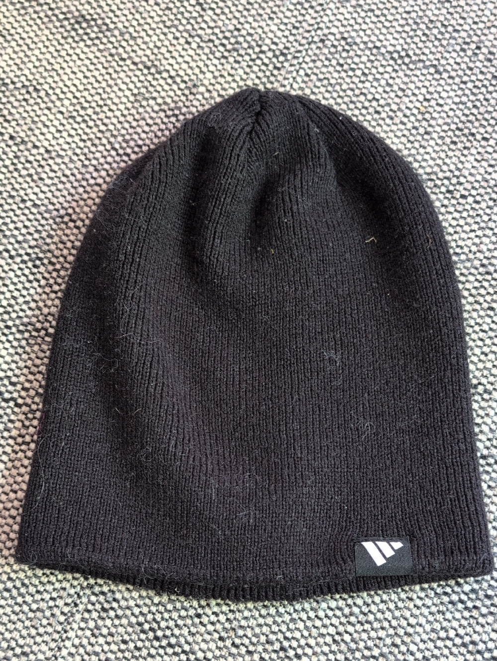 adidas Black Knit Logo Beanie